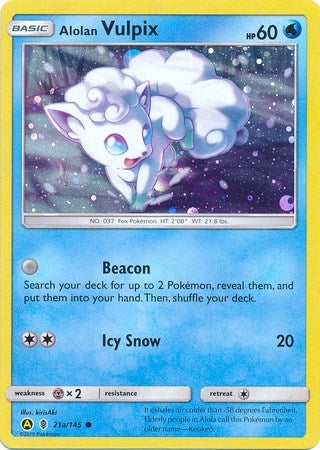 Alolan Vulpix 21a 145 (021a/145) [PR]