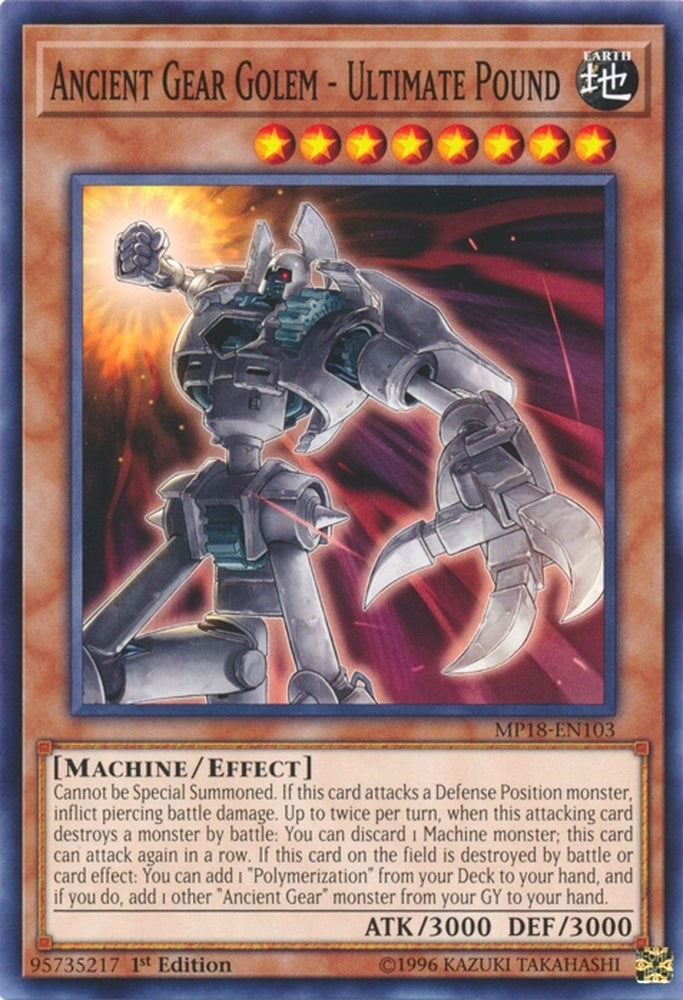 Ancient Gear Golem Ultimate Pound (MP18-EN103) [MP18]
