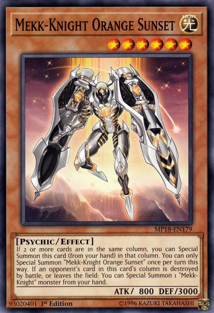 Mekk Knight Orange Sunset (MP18-EN179) [MP18]