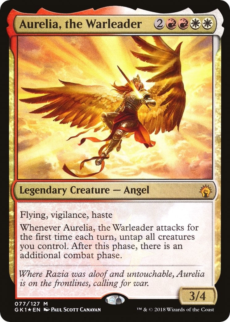 Aurelia, the Warleader [Guilds of Ravnica Guild Kit]