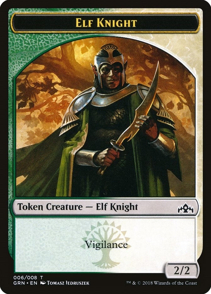 Elf Knight Token (6) [GRN]