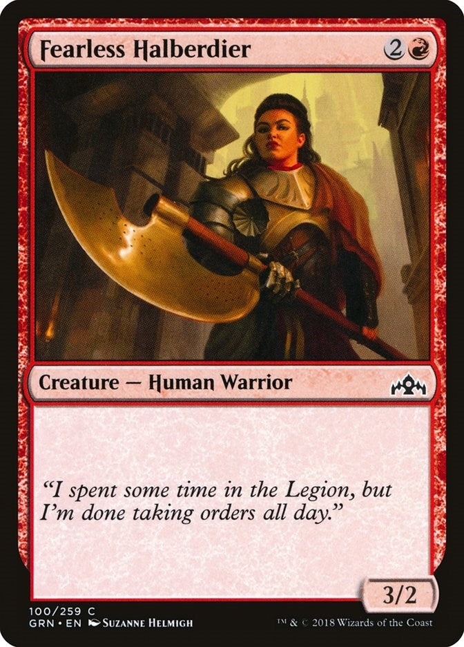 Fearless Halberdier (100) [GRN]