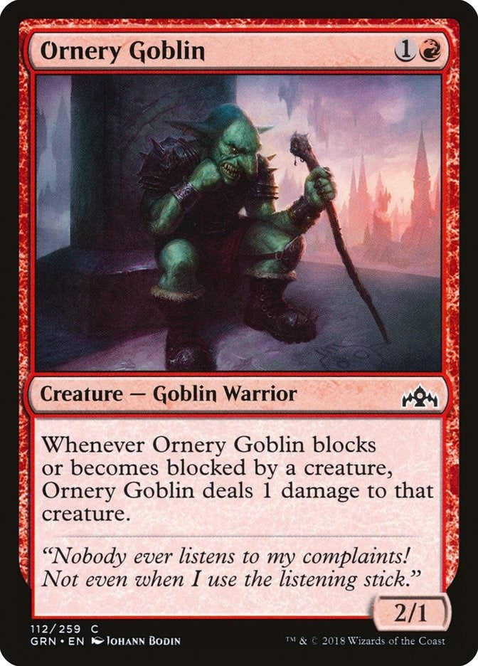 Ornery Goblin (112) [GRN]