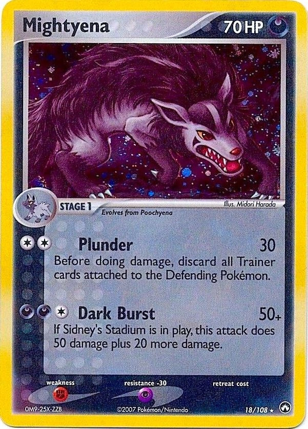 Mightyena 18 108 Cosmos Holo (018/108) [PR]