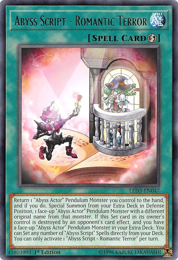 Abyss Script Romantic Terror (LED3-EN047) [LED3]
