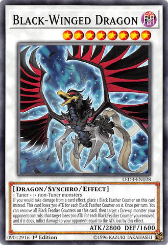 Black Winged Dragon (LED3-EN028) [LED3]