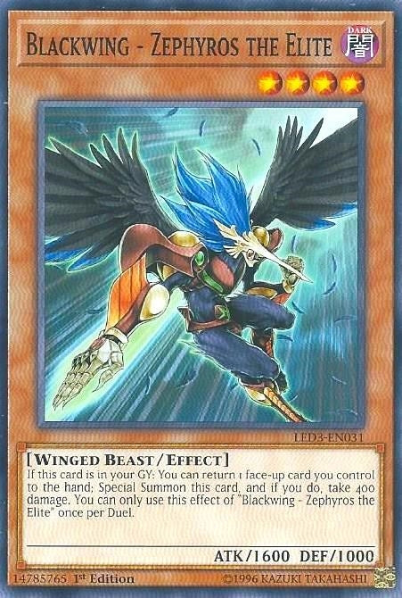 Blackwing Zephyros the Elite (LED3-EN031) [LED3]