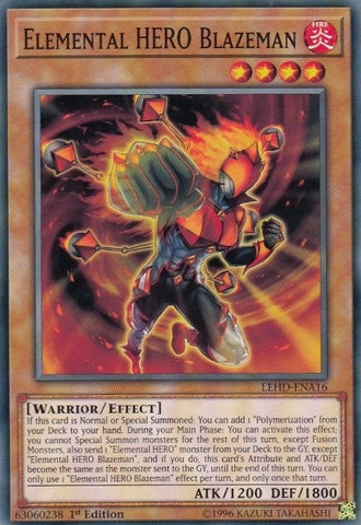 Elemental HERO Blazeman (LEHD-ENA16) [LDK4]