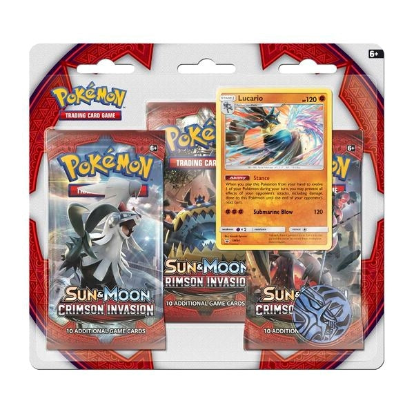 Crimson Invasion 3 Pack Blister Lucario [SM04]