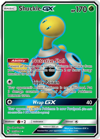 Shuckle GX Full Art (195/214) [SM8]