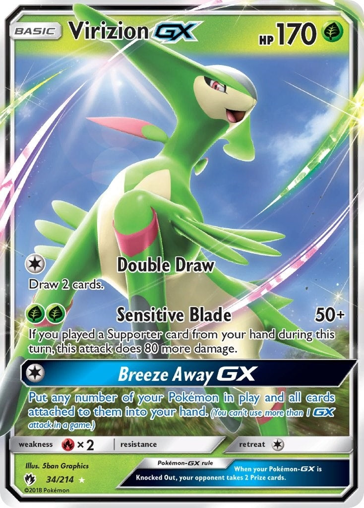 Virizion GX (34/214) [SM8]