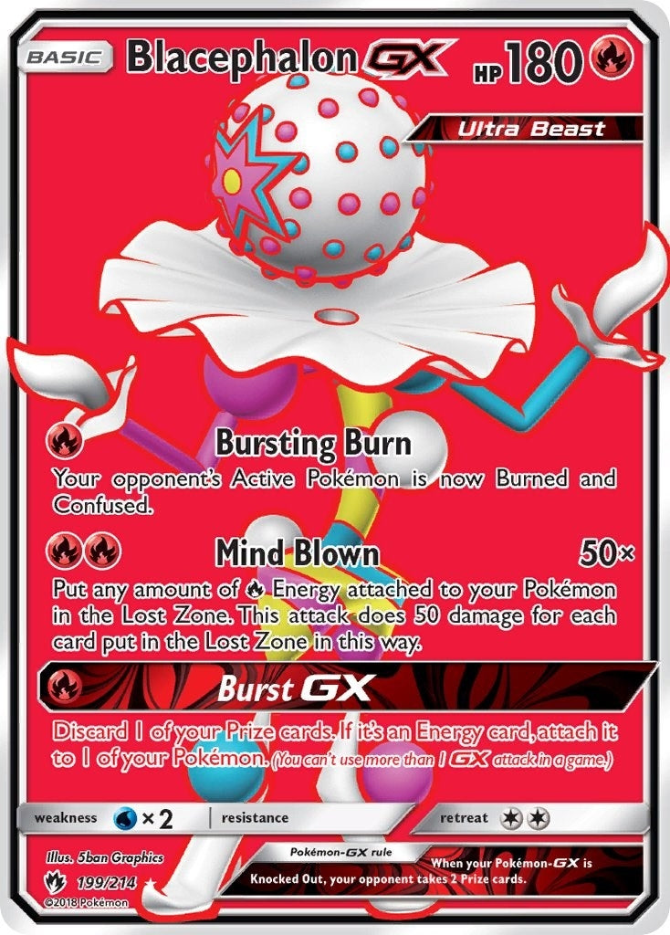 Blacephalon GX Full Art (199/214) [SM8]