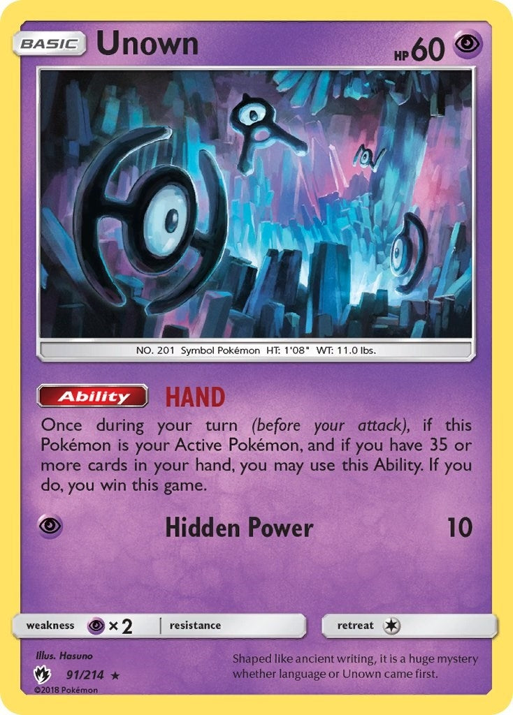 Unown 91 (91/214) [SM8]