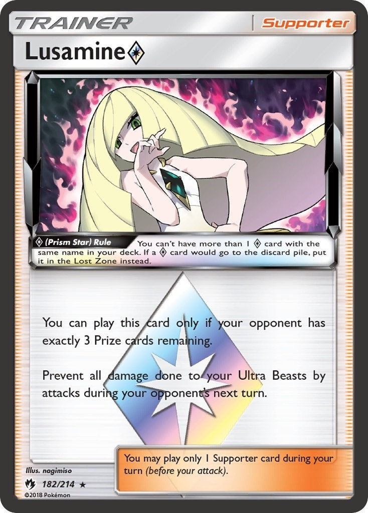 Lusamine Prism Star (182/214) [SM8]