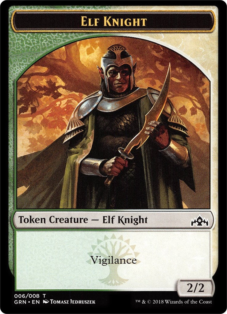 Elf Knight Saproling Double Sided Token (6 // 8) [GR1]