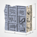 Post-Apocalyptic Ruins WTC Set 01 3D printed terrain view 17