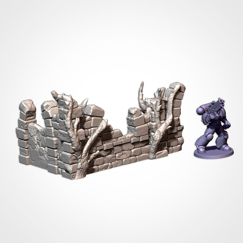 Abandoned Ruins GW 10th 3D printed terrain view 17