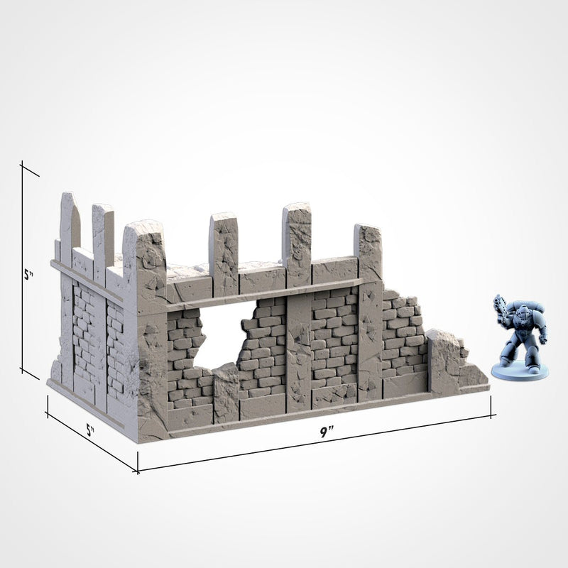 City Ruins WTC Set 01 3D printed terrain view 17