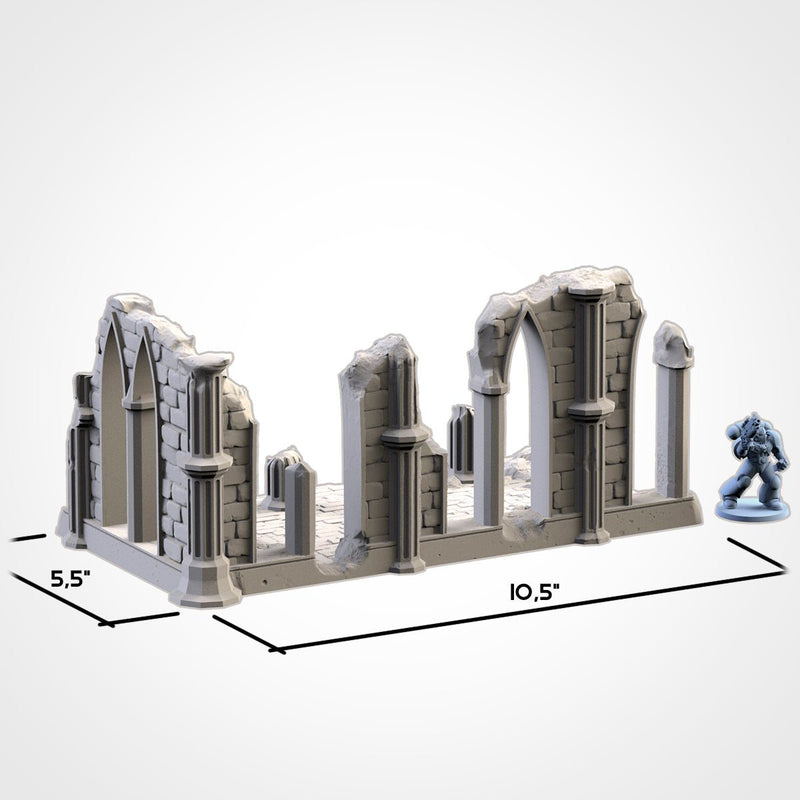 Temple Ruins 3D printed terrain view 17