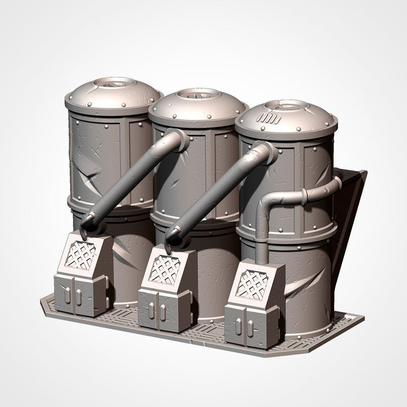 Industrial Sector 3D printed terrain view 17