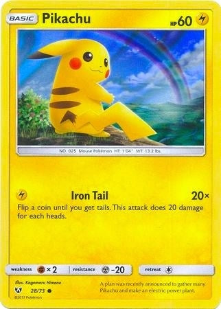 Pikachu 28 73 Water Web Holo (028/073) [MCAP]