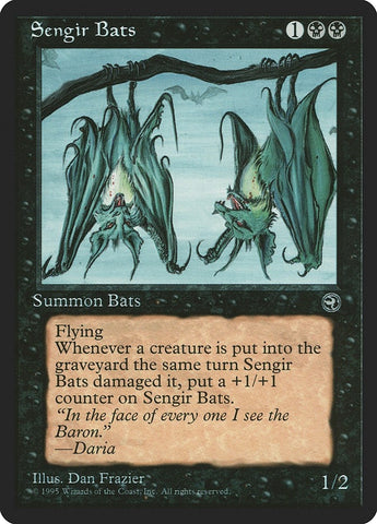 Sengir Bats (Ihsan's Shade Flavor Text) [Homelands]