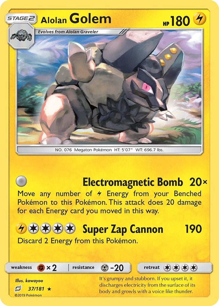 Alolan Golem (37/181) [SM9]