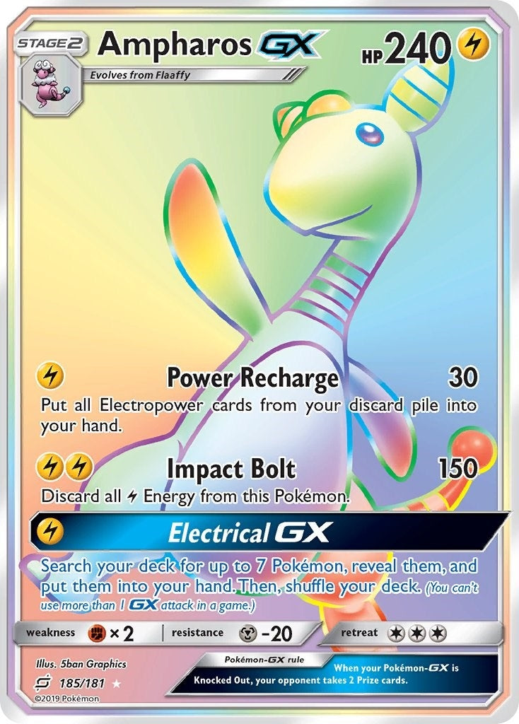 Ampharos GX Secret (185/181) [SM9]