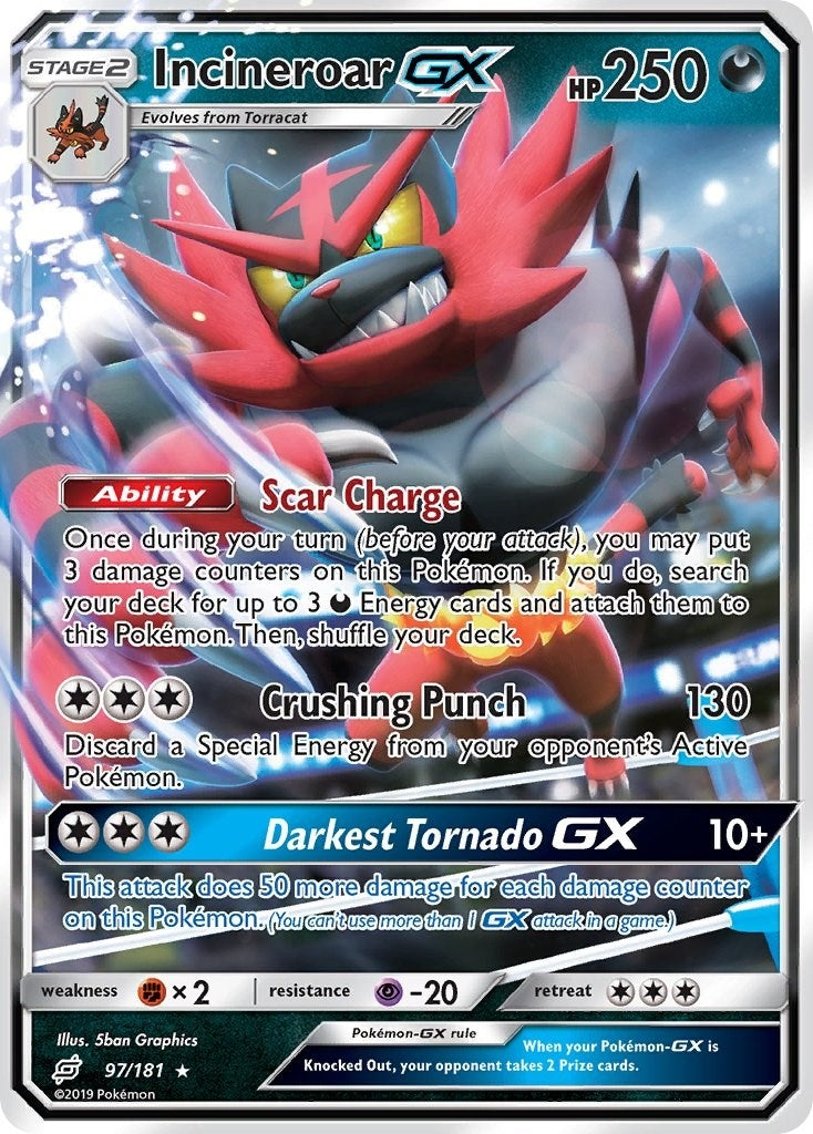 Incineroar GX (97/181) [SM9]