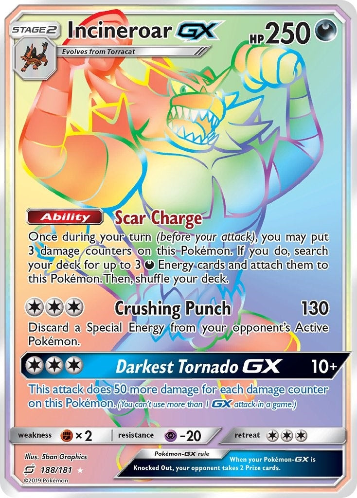 Incineroar GX Secret (188/181) [SM9]