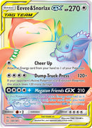 Eevee and Snorlax GX Secret (191/181) [SM9]