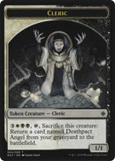 Cleric // Treasure Double-Sided Token [Ravnica Allegiance Guild Kit Tokens]