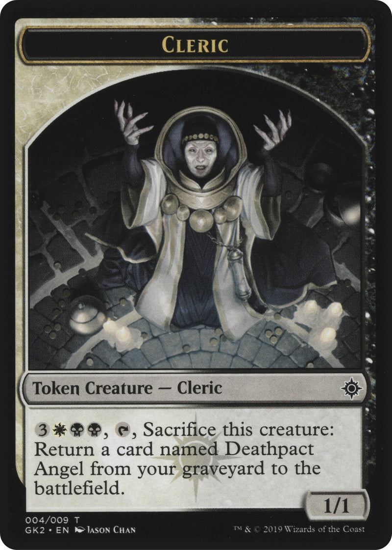 Cleric // Treasure Double-Sided Token [Ravnica Allegiance Guild Kit Tokens]