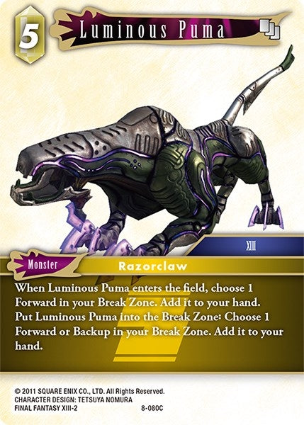 Luminous Puma (8-080C) [OP8]