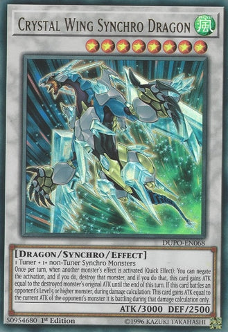 Crystal Wing Synchro Dragon (DUPO-EN068) [DUPO]