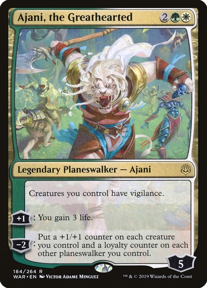 Ajani the Greathearted (184) [WAR]