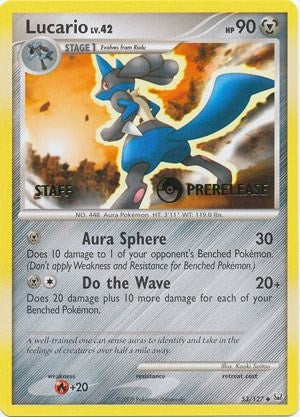Lucario 53 127 Prerelease Staff (53/127) [PR]