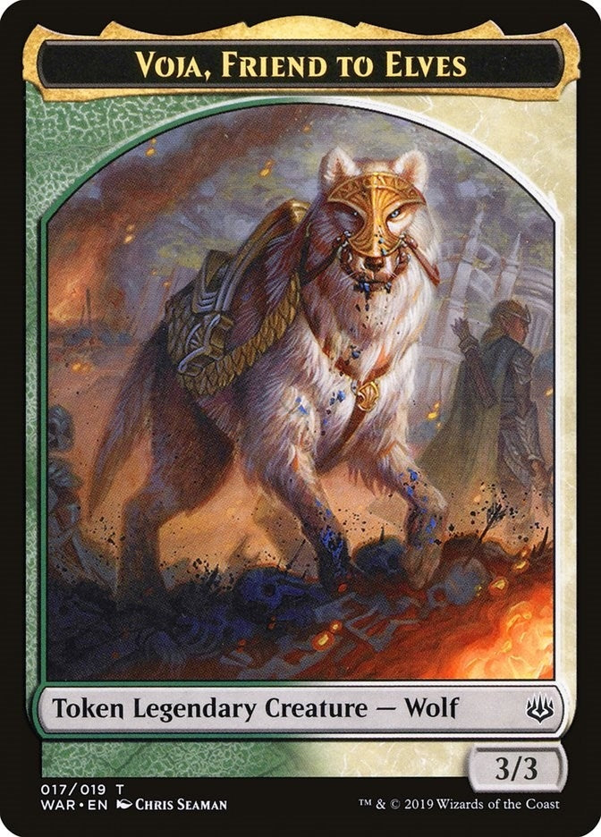 Voja Friend to Elves Token (17) [WAR]