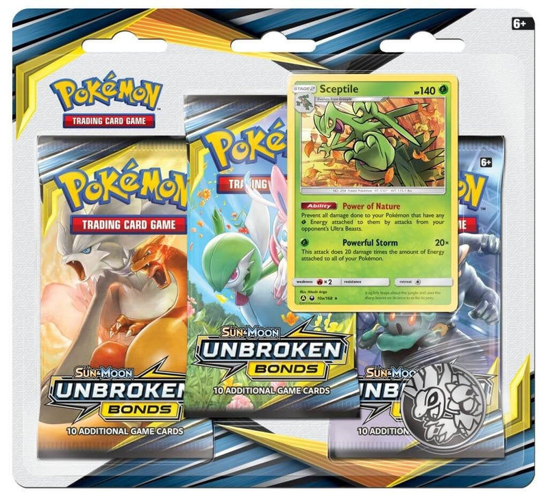 Unbroken Bonds 3 Pack Blister Sceptile [SM10]