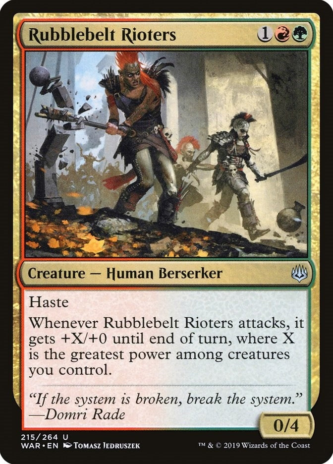 Rubblebelt Rioters (215) [War of the Spark]