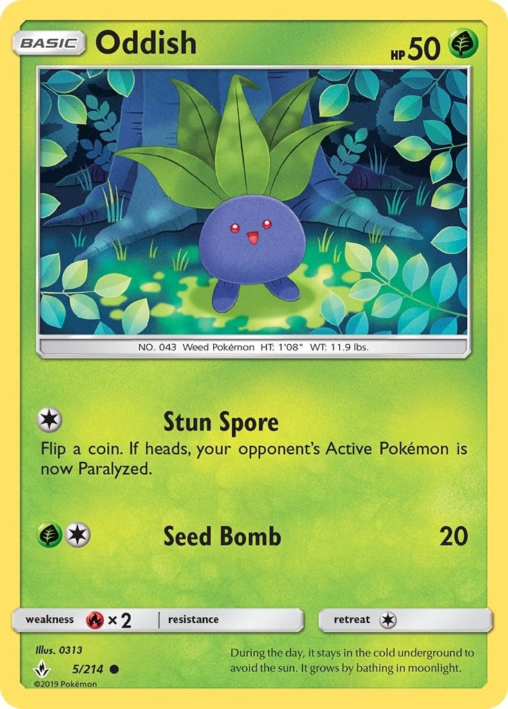 Oddish 5 (5/214) [SM10]