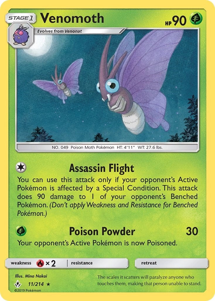 Venomoth (11/214) [SM10]