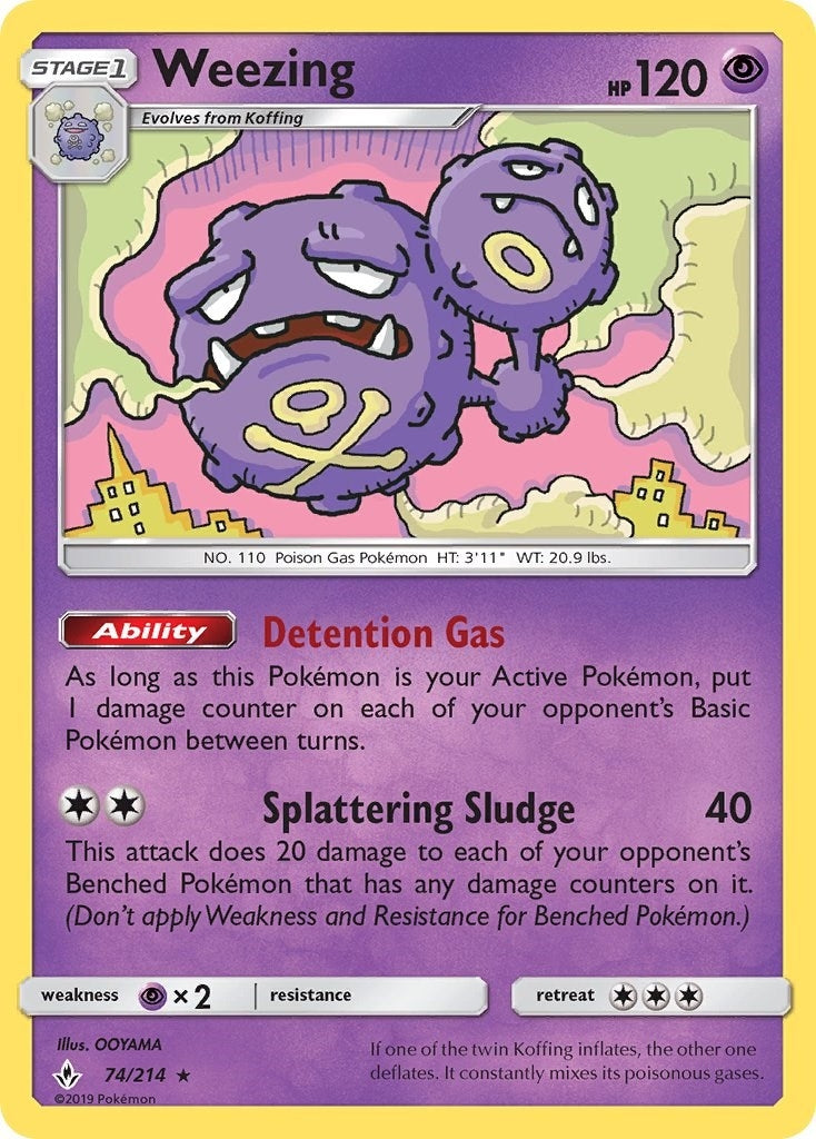 Weezing (74/214) [SM10]