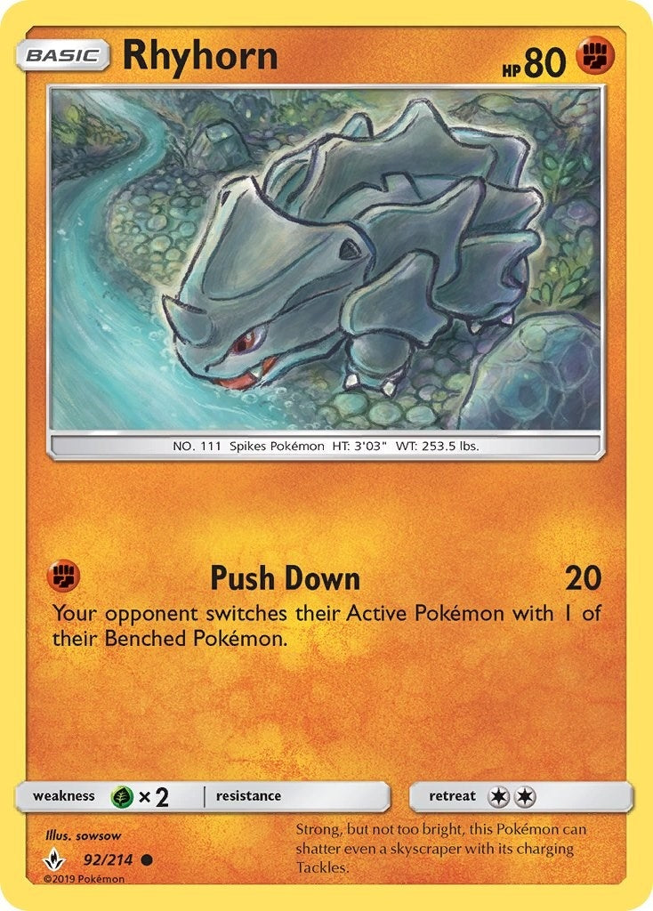 Rhyhorn 92 (92/214) [SM10]