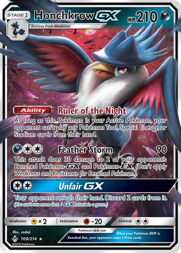 Honchkrow GX (109/214) [SM10]