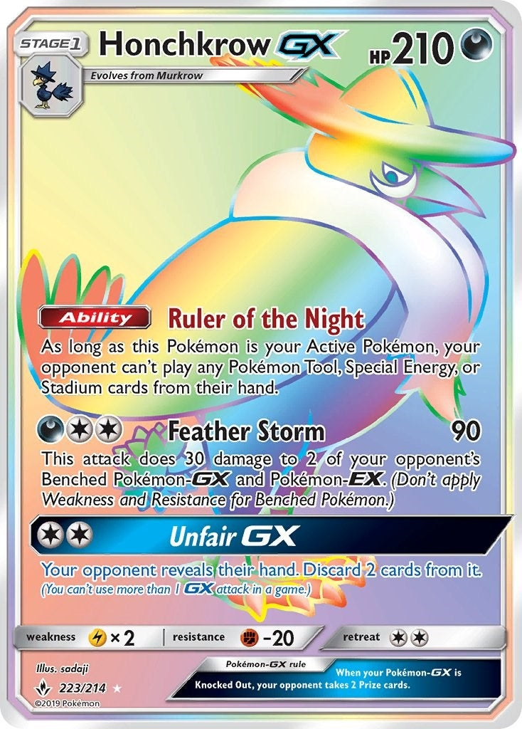 Honchkrow GX Secret (223/214) [SM10]