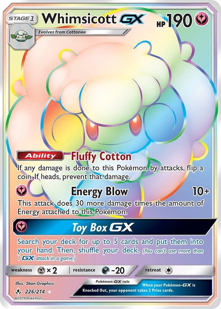 Whimsicott GX Secret (226/214) [SM10]