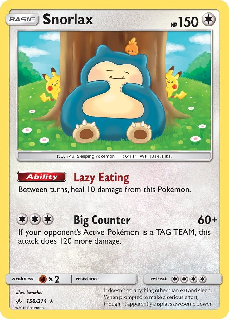 Snorlax (158/214) [SM10]