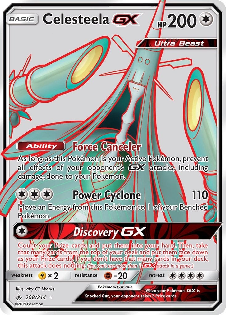 Celesteela GX Full Art (208/214) [SM10]