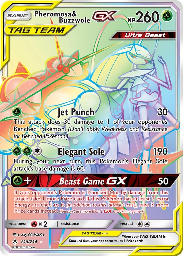 Pheromosa and Buzzwole GX Secret (215/214) [SM10]